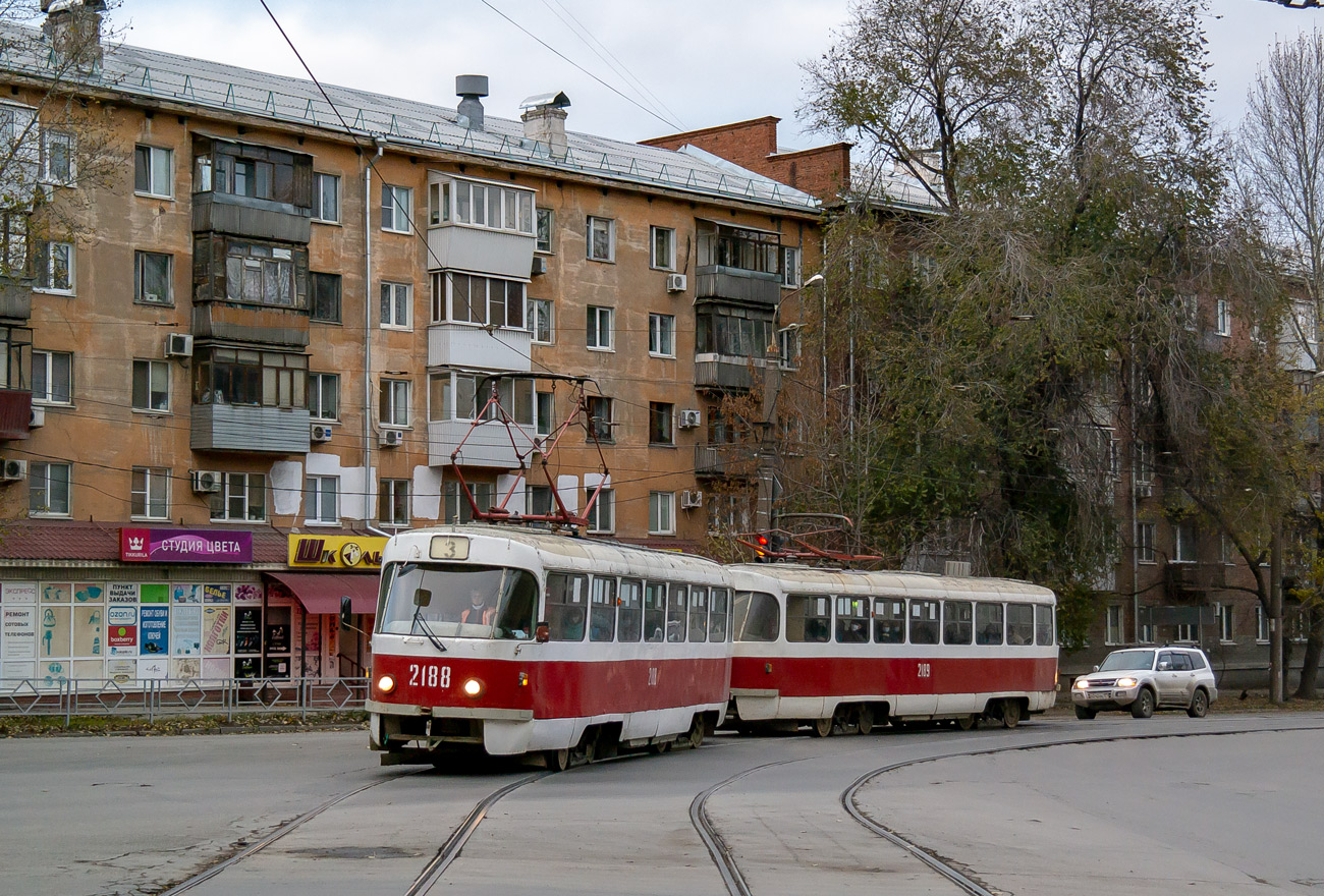 Самара, Tatra T3SU (двухдверная) № 2188
