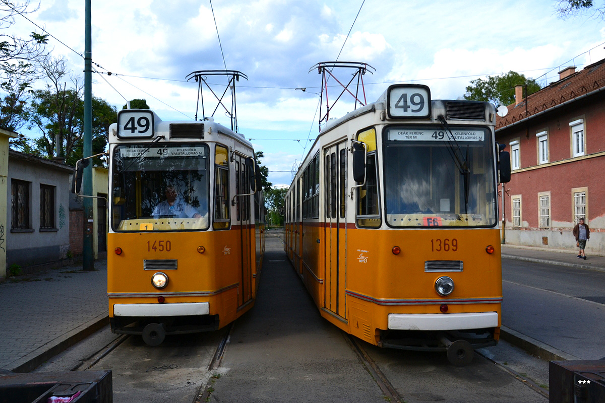 Budapeszt, Ganz CSMG2 Nr 1450; Budapeszt, Ganz CSMG2 Nr 1369