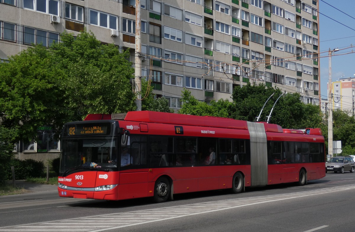 Будапешт, Solaris Trollino III 18 Škoda № 9013