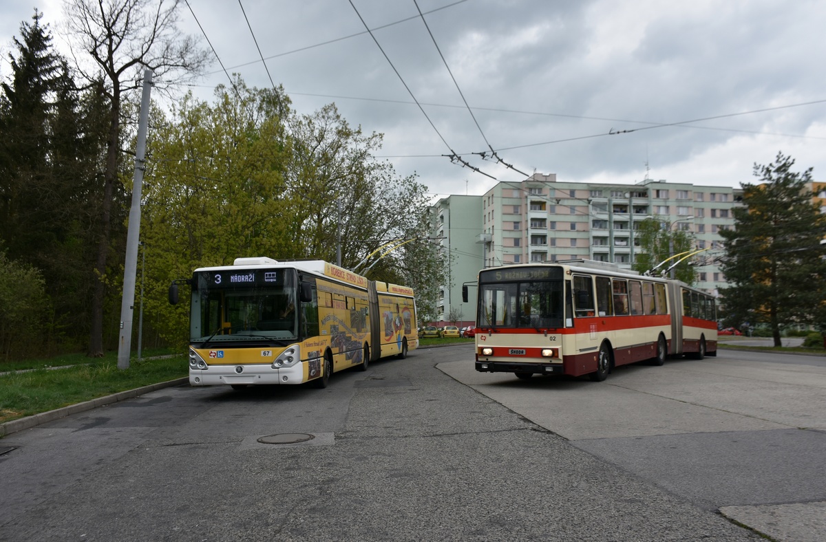 Ческе-Будеёвице, Škoda 25Tr Irisbus Citelis № 67; Ческе-Будеёвице, Škoda 15TrM № 02