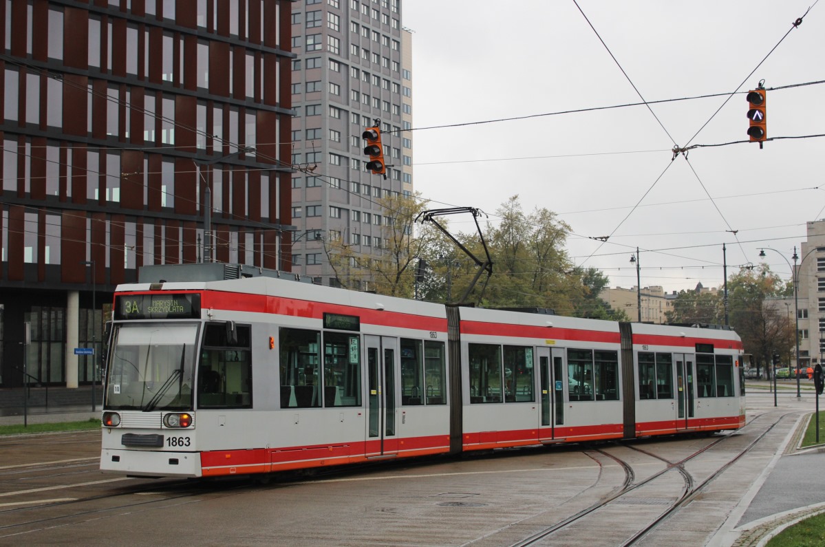 Łódź, Duewag MGT6D Nr. 1863