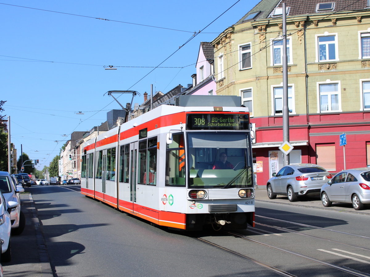Bochum – Gelsenkirchen, Duewag MGT6D č. 421