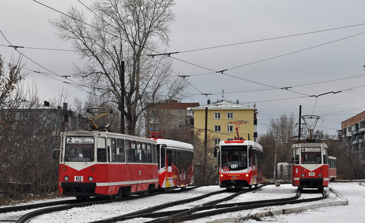 Omsk, 71-605 (KTM-5M3) # 61; Omsk, 71-407-01 # 141; Omsk, 71-605A # 25; Omsk — End stations and loops