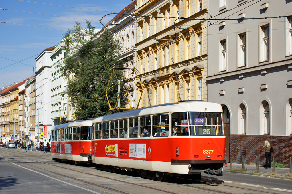 Прага, Tatra T3R.P № 8377