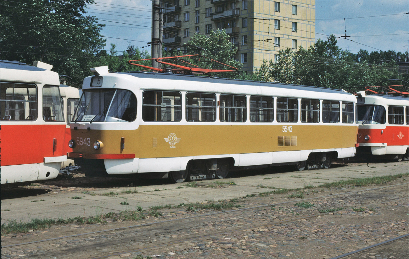 Москва, Tatra T3SU № 5943
