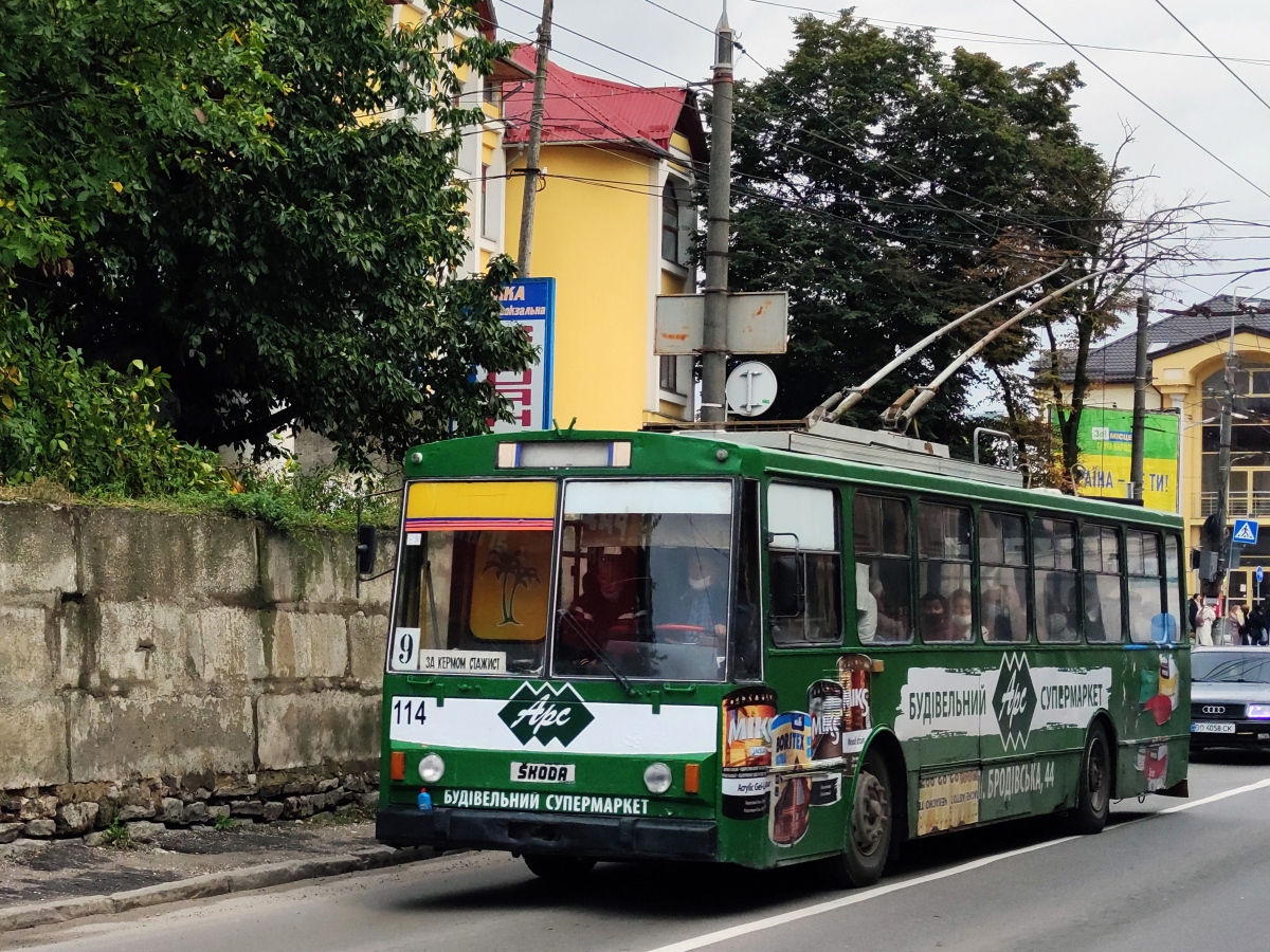 Тернополь, Škoda 14Tr89/6 № 114