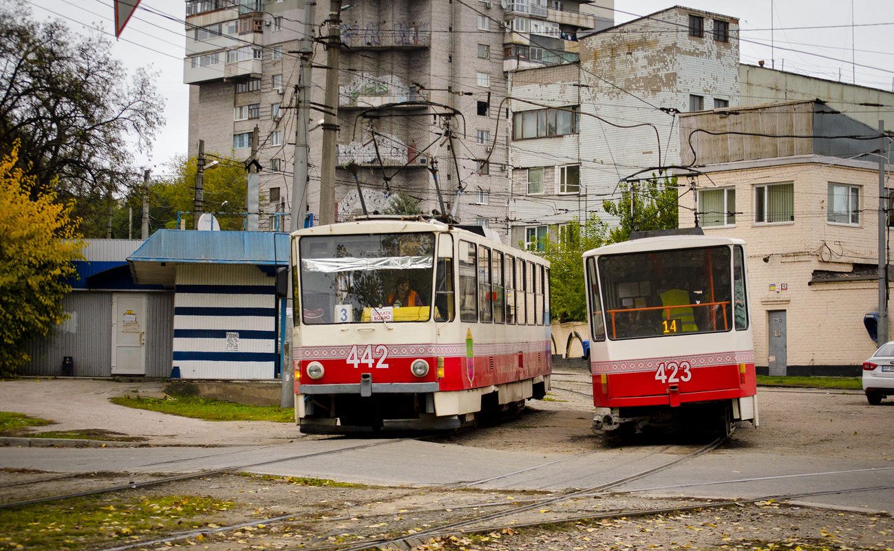 Запорожье, Tatra T6B5SU № 442; Запорожье, Tatra T6B5SU № 423