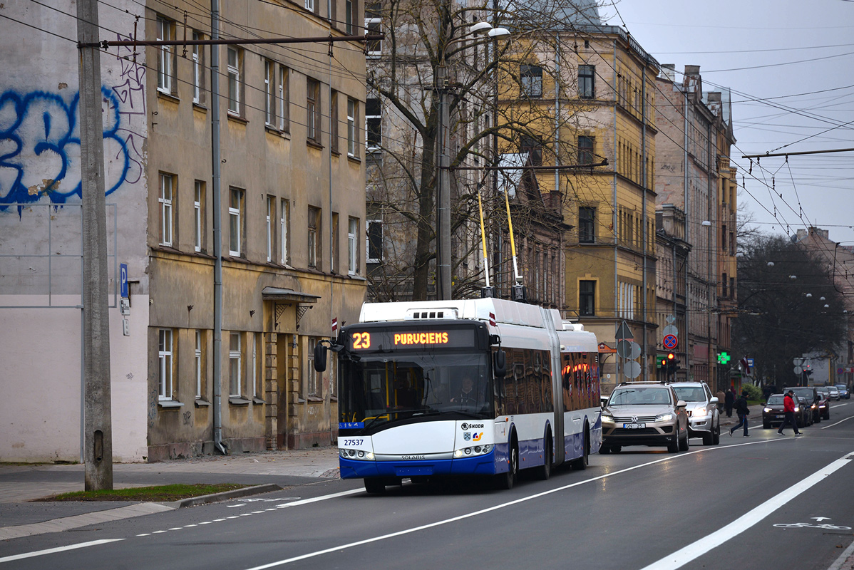 Рига, Škoda 27Tr Solaris III № 27537 Рига, Škoda 27Tr Solaris III № 27537