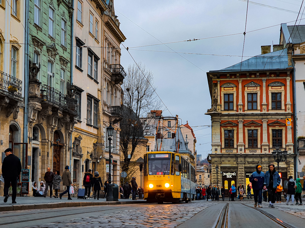 Львов, Tatra KT4SU № 1145
