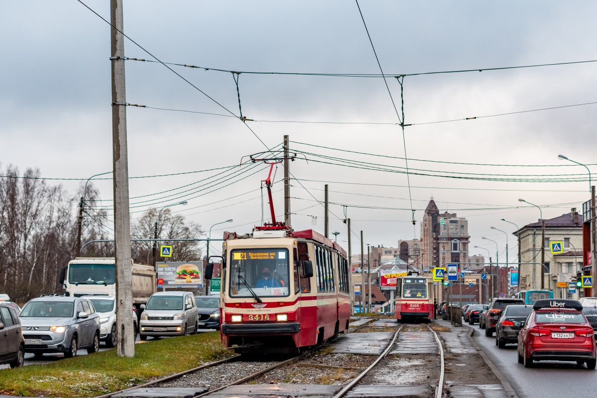Санкт-Петербург, ЛВС-86М2 № 3416