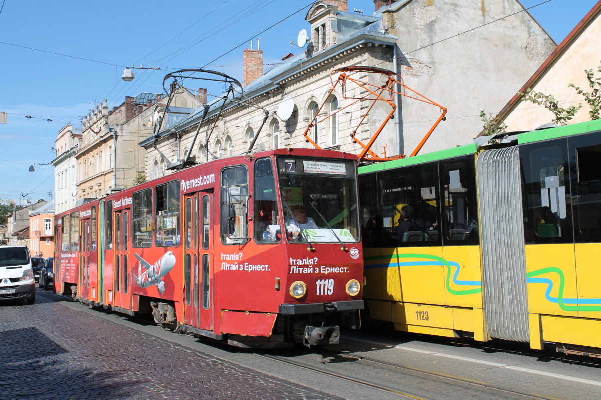 Львов, Tatra KT4SU № 1119