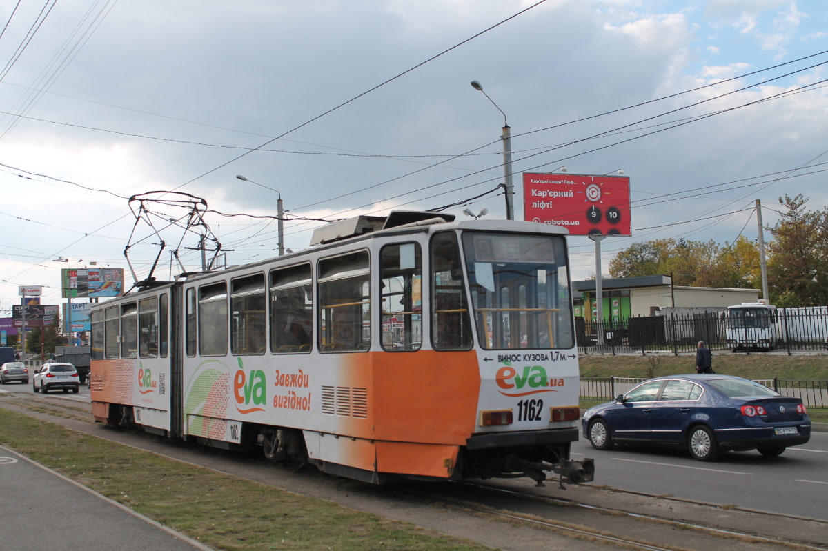 Львов, Tatra KT4D № 1162