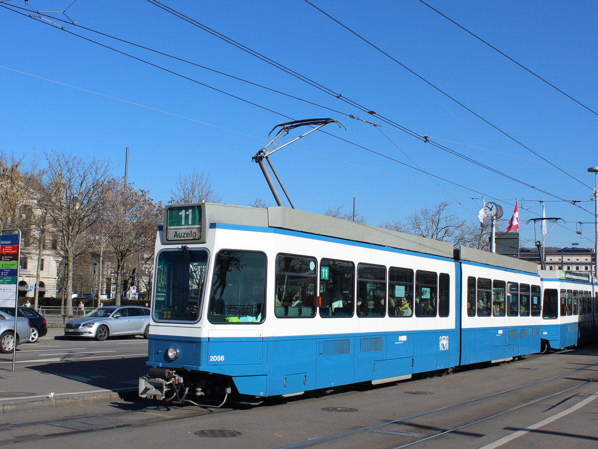 Цюрих, SWP/SIG/BBC Be 4/6 "Tram 2000" № 2056