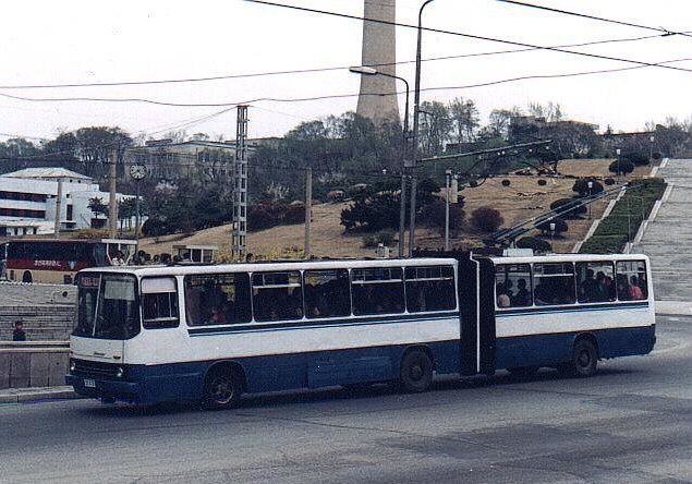 Pyongyang, Chollima 951 (Ikarus 280) # 243; Pyongyang — Historical photos — Tramway and Trolleybus (1991+)