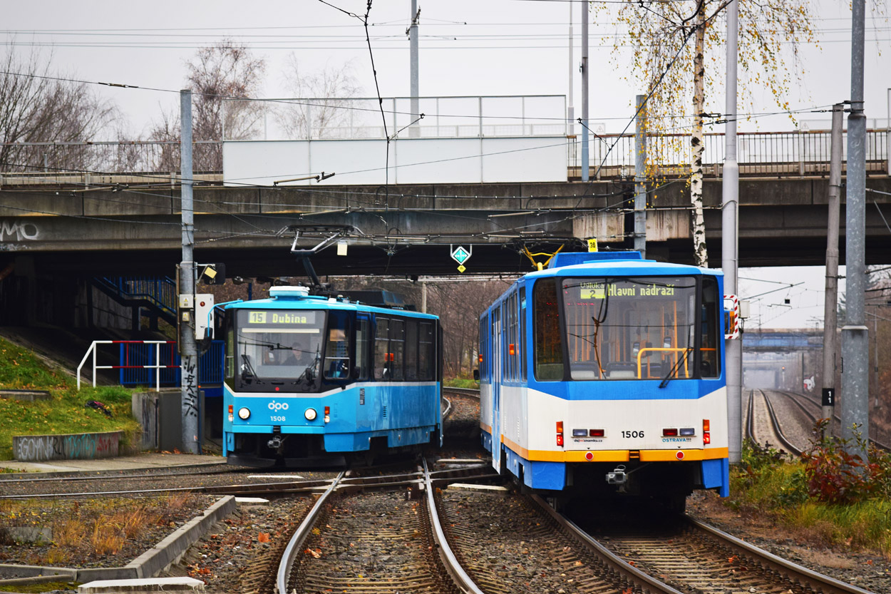Острава, Tatra KT8D5R.N1 № 1508; Острава, Tatra KT8D5R.N1 № 1506