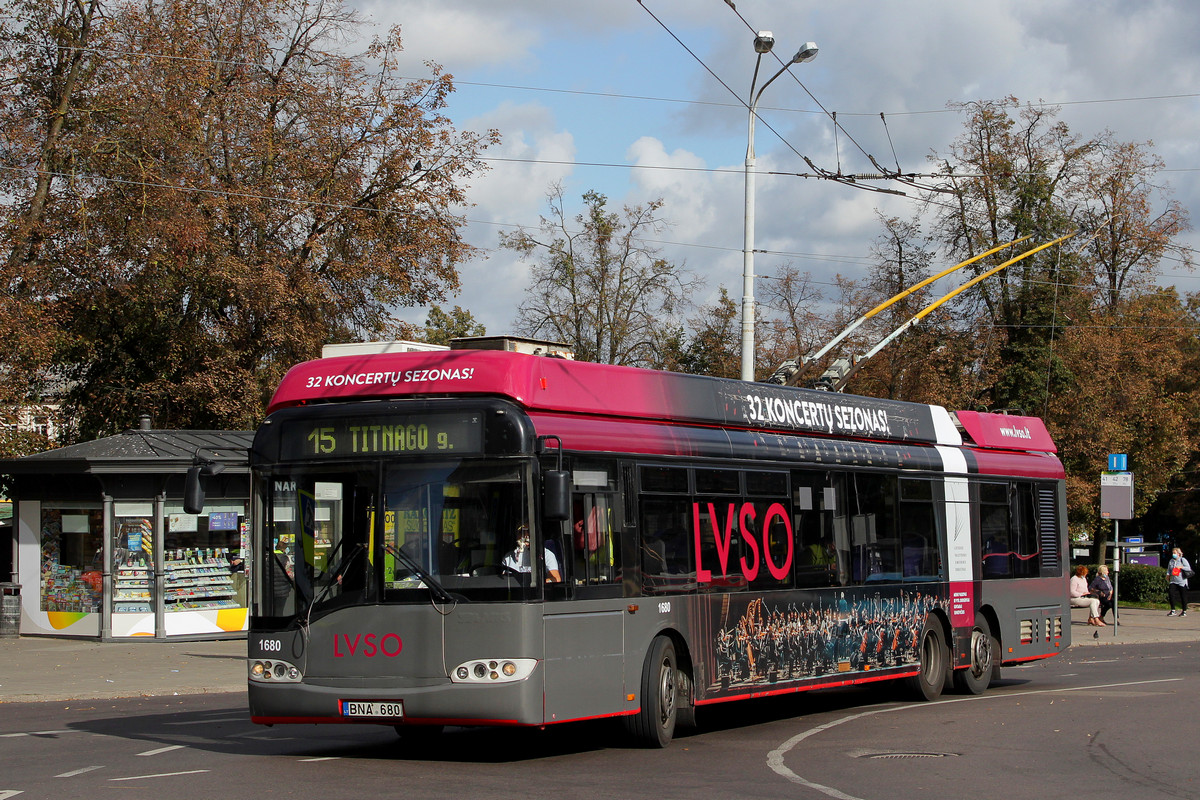 Vilnius, Solaris Trollino II 15 AC Br. 1680; Vilnius — Planned service disruptions (detours)