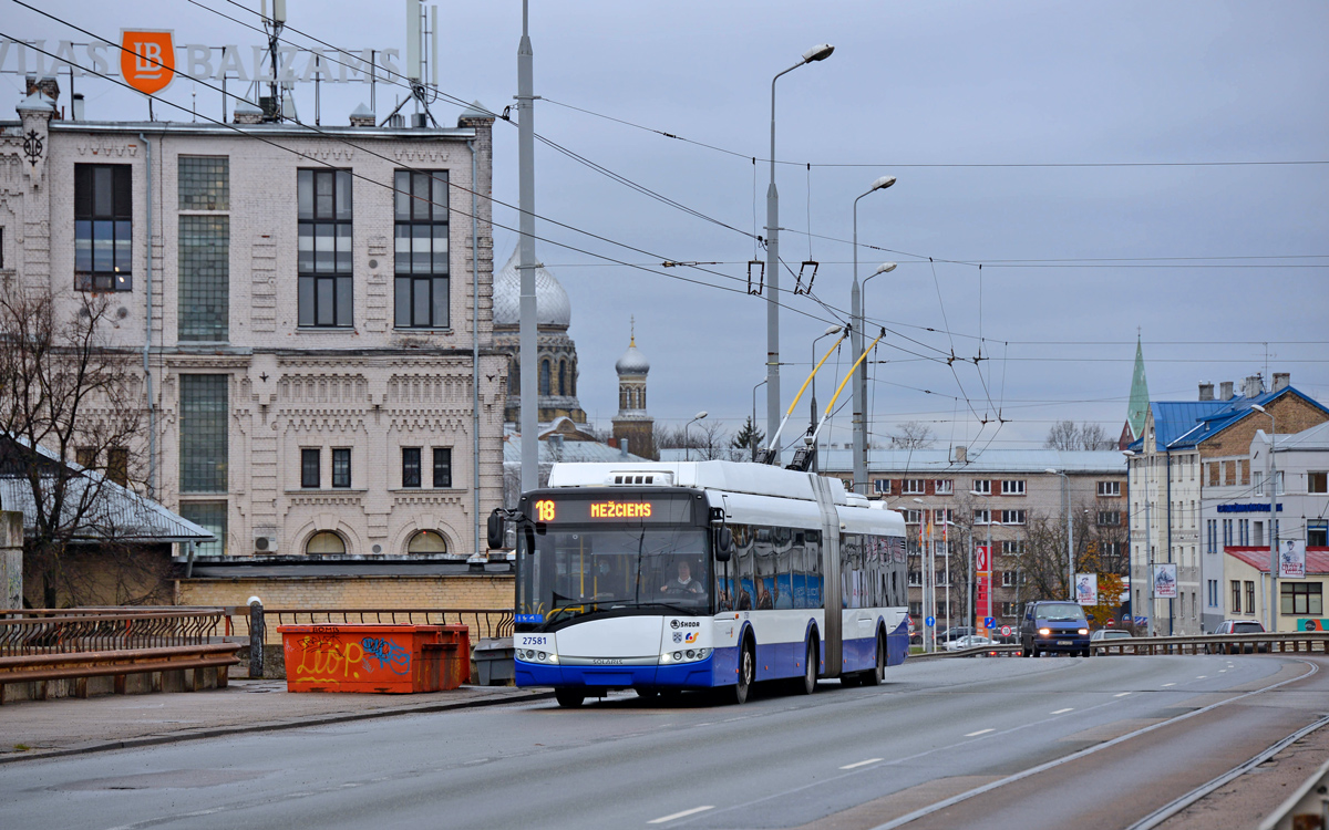 Рига, Škoda 27Tr Solaris III № 27581 Рига, Škoda 27Tr Solaris III № 27581