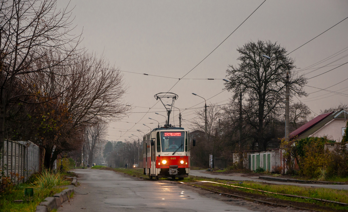 Kiiev, Tatra T6A5 № 005; Kiiev — Tramway lines: Darnytske depot network