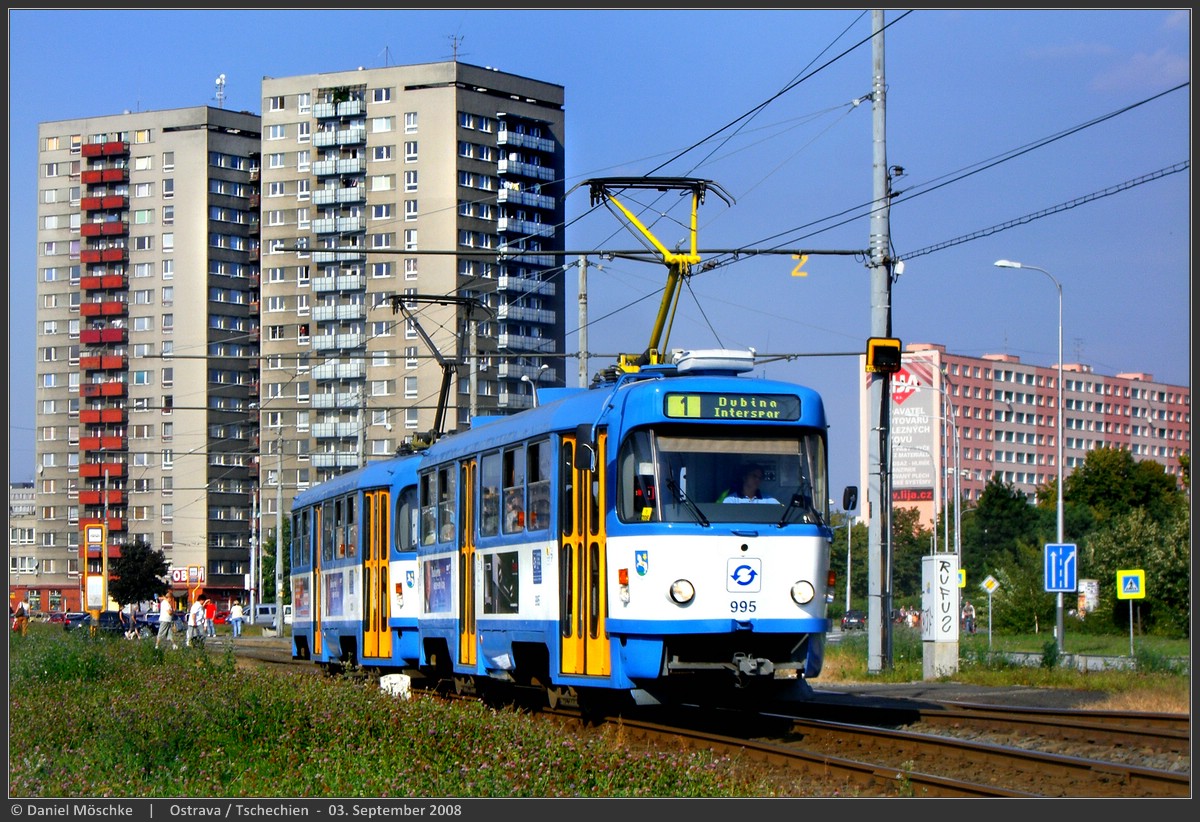Острава, Tatra T3R.P № 995