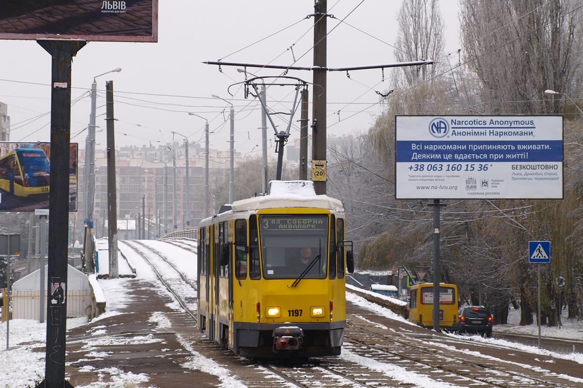 Львов, Tatra KT4DM № 1197