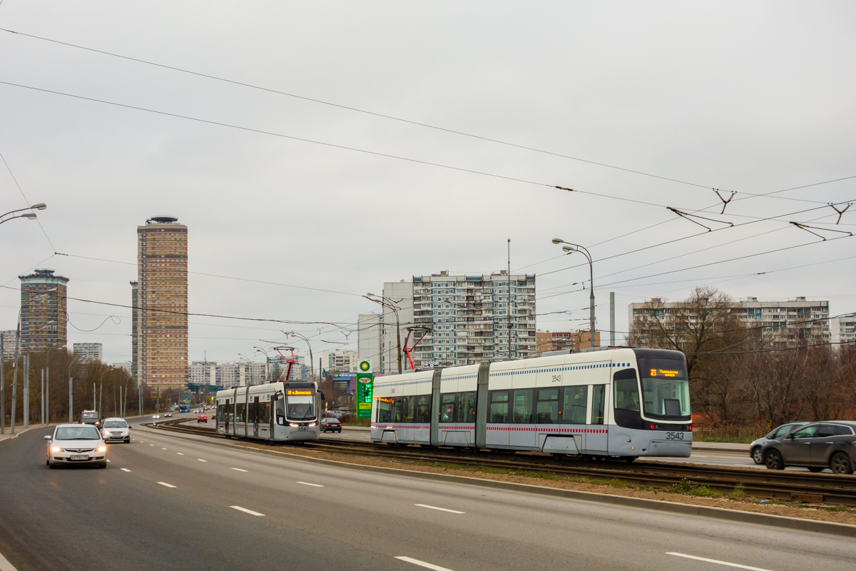 Maskava, 71-414 (Pesa Fokstrot) № 3567; Maskava, 71-414 (Pesa Fokstrot) № 3543