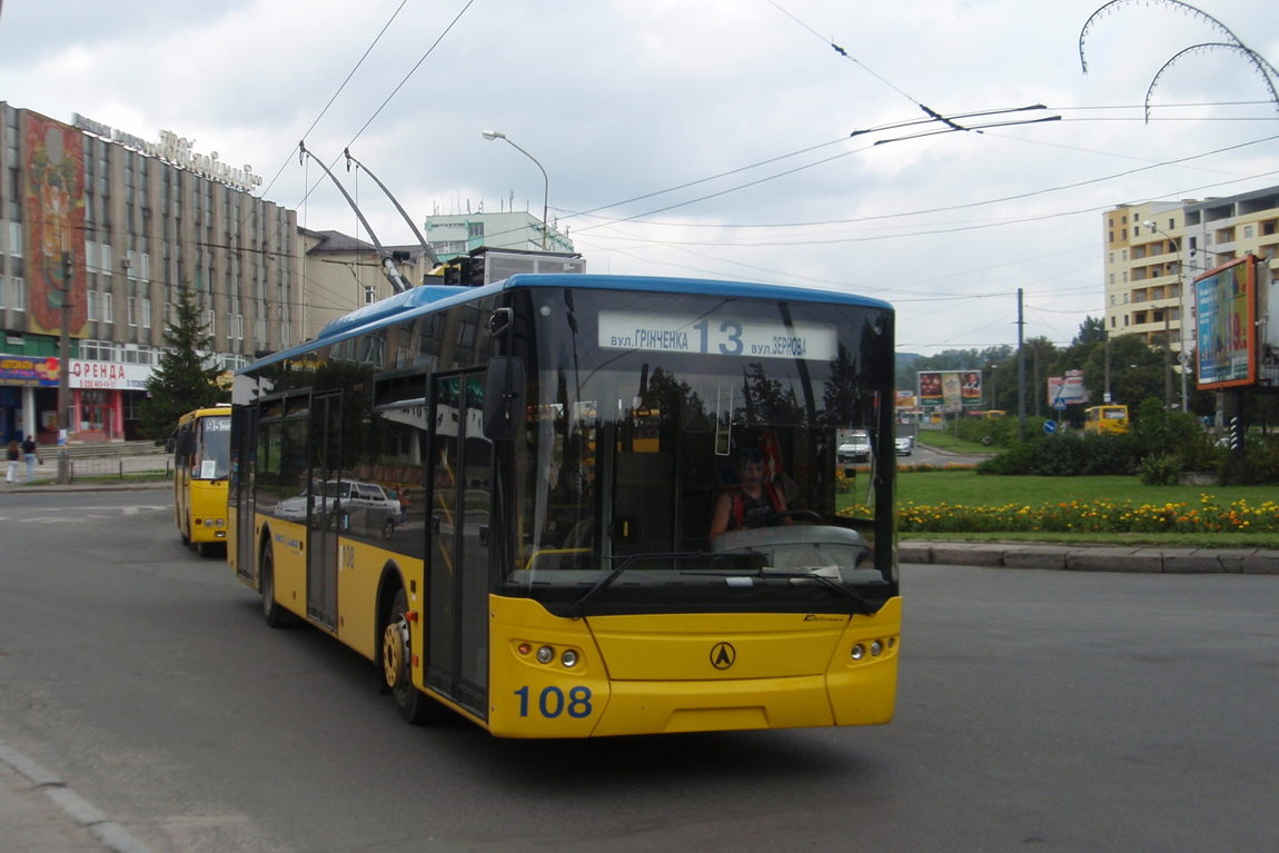 Львов, ЛАЗ E183D1 № 108