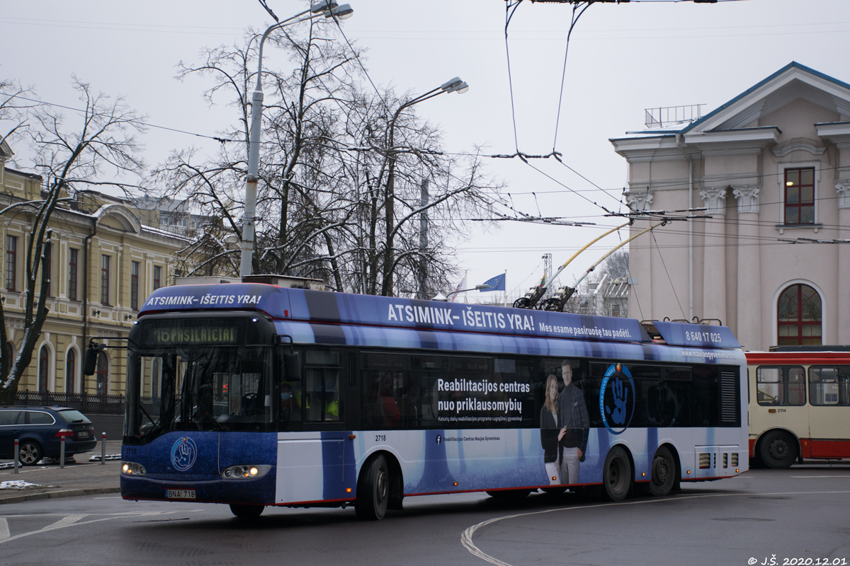 Вильнюс, Solaris Trollino II 15 AC № 2718