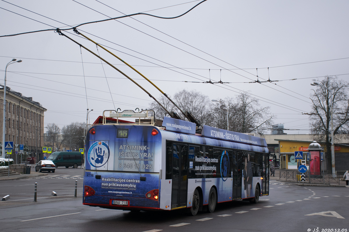 Вильнюс, Solaris Trollino II 15 AC № 2718