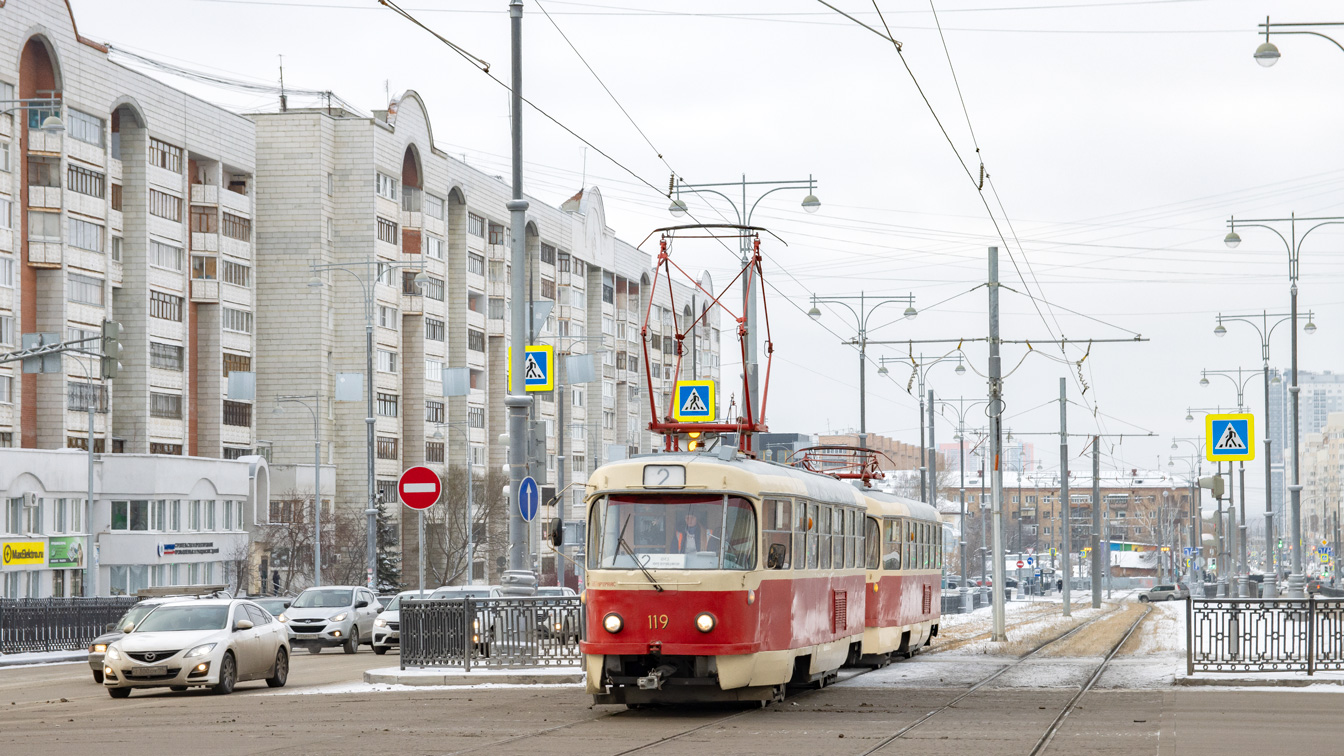 Екатеринбург, Tatra T3SU (двухдверная) № 119