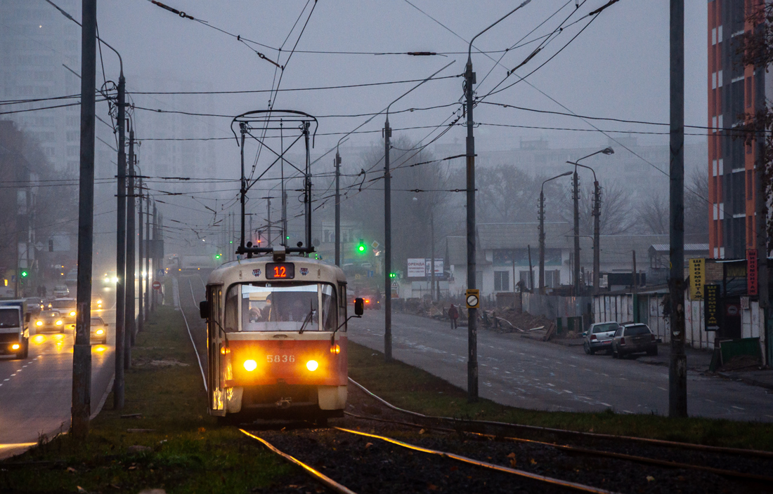 Kijów — Tramway lines: Podilske depot network — north