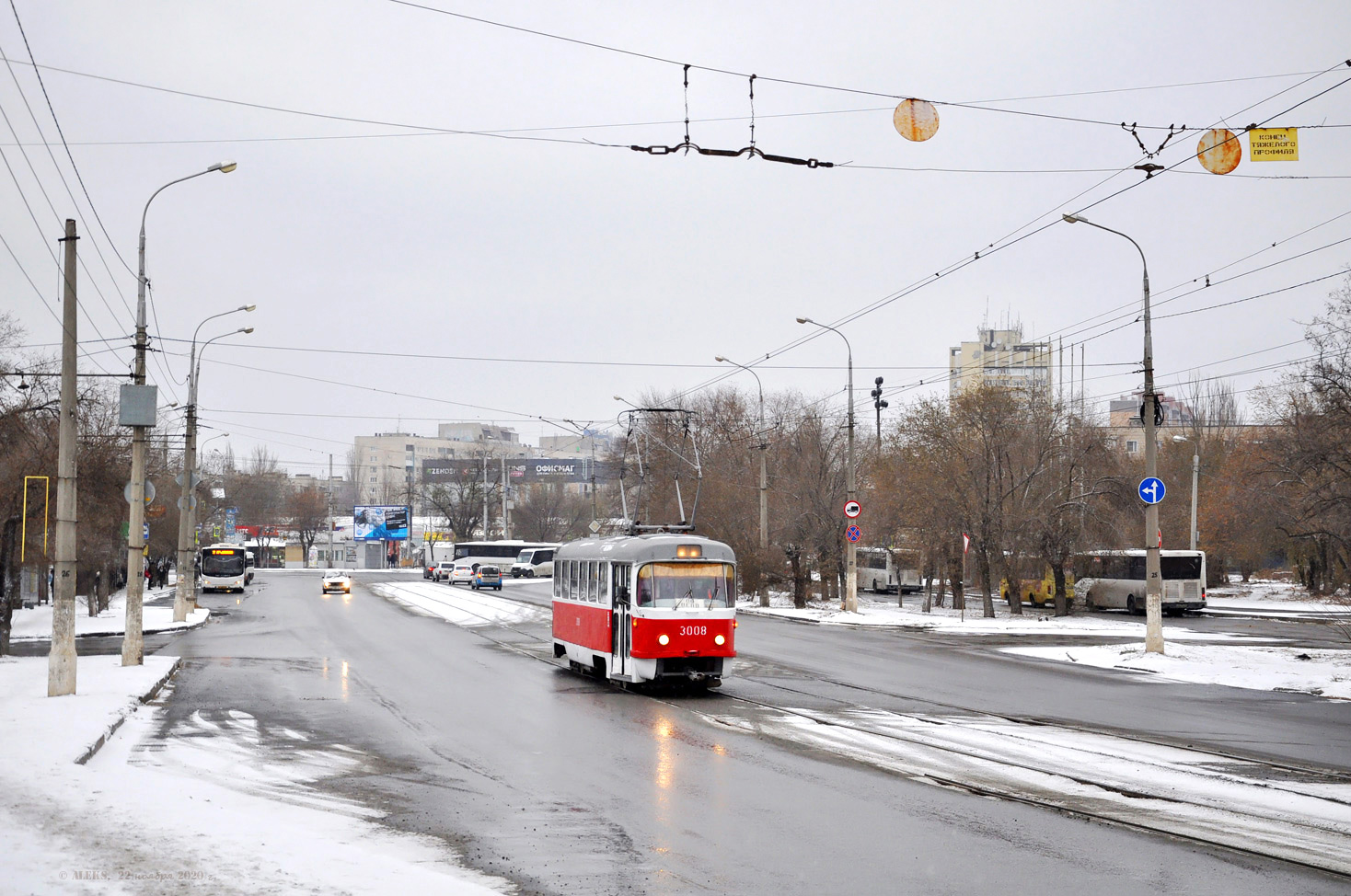 Волгоград, Tatra T3SU (двухдверная) № 3008