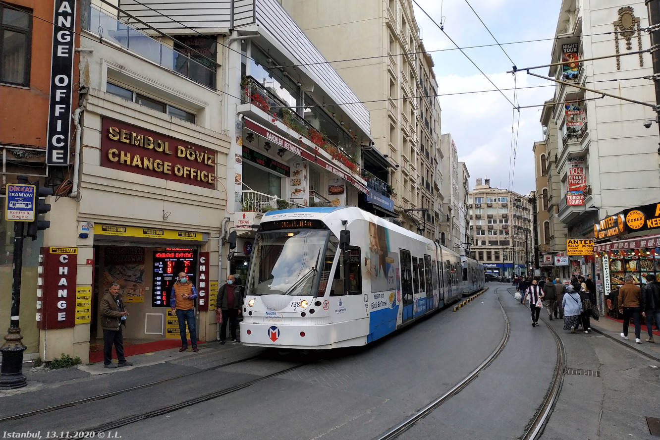 Istanbul, Bombardier Flexity Swift # 738