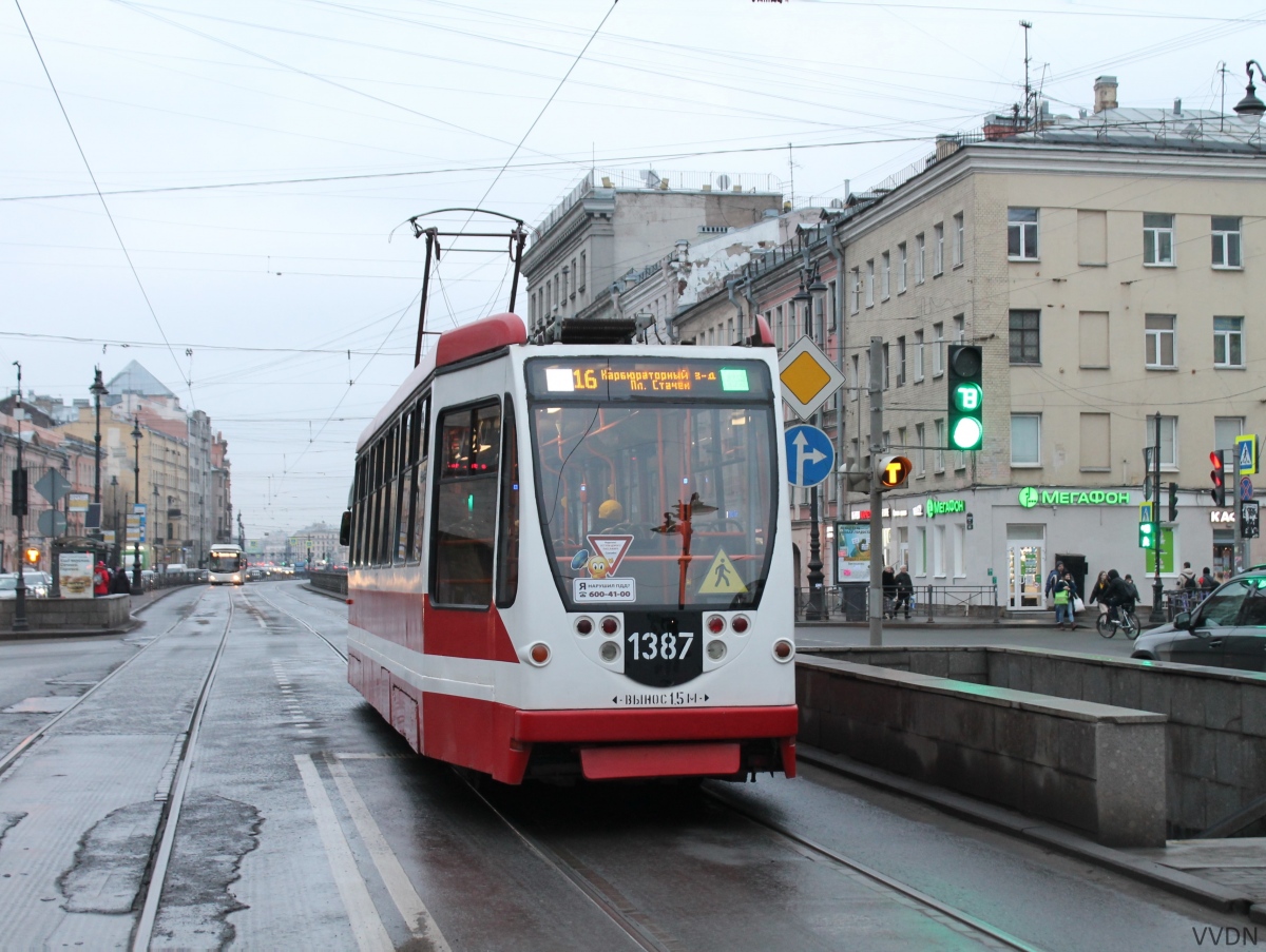 Санкт-Петербург, 71-134А (ЛМ-99АВН) № 1387 Санкт-Петербург, 71-134А (ЛМ-99АВН) № 1387