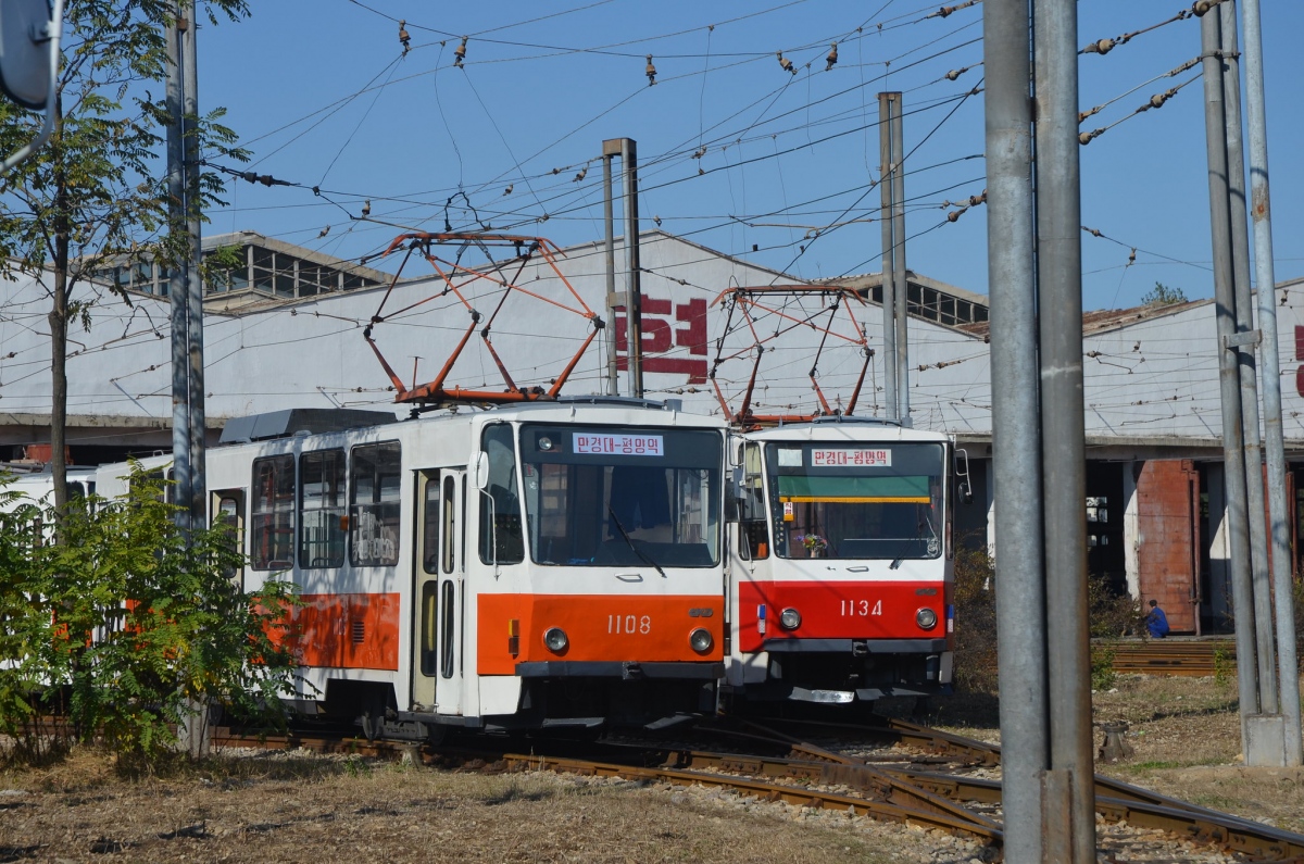 Пхеньян, Tatra T6B5K № 1108; Пхеньян, Tatra T6B5K № 1134