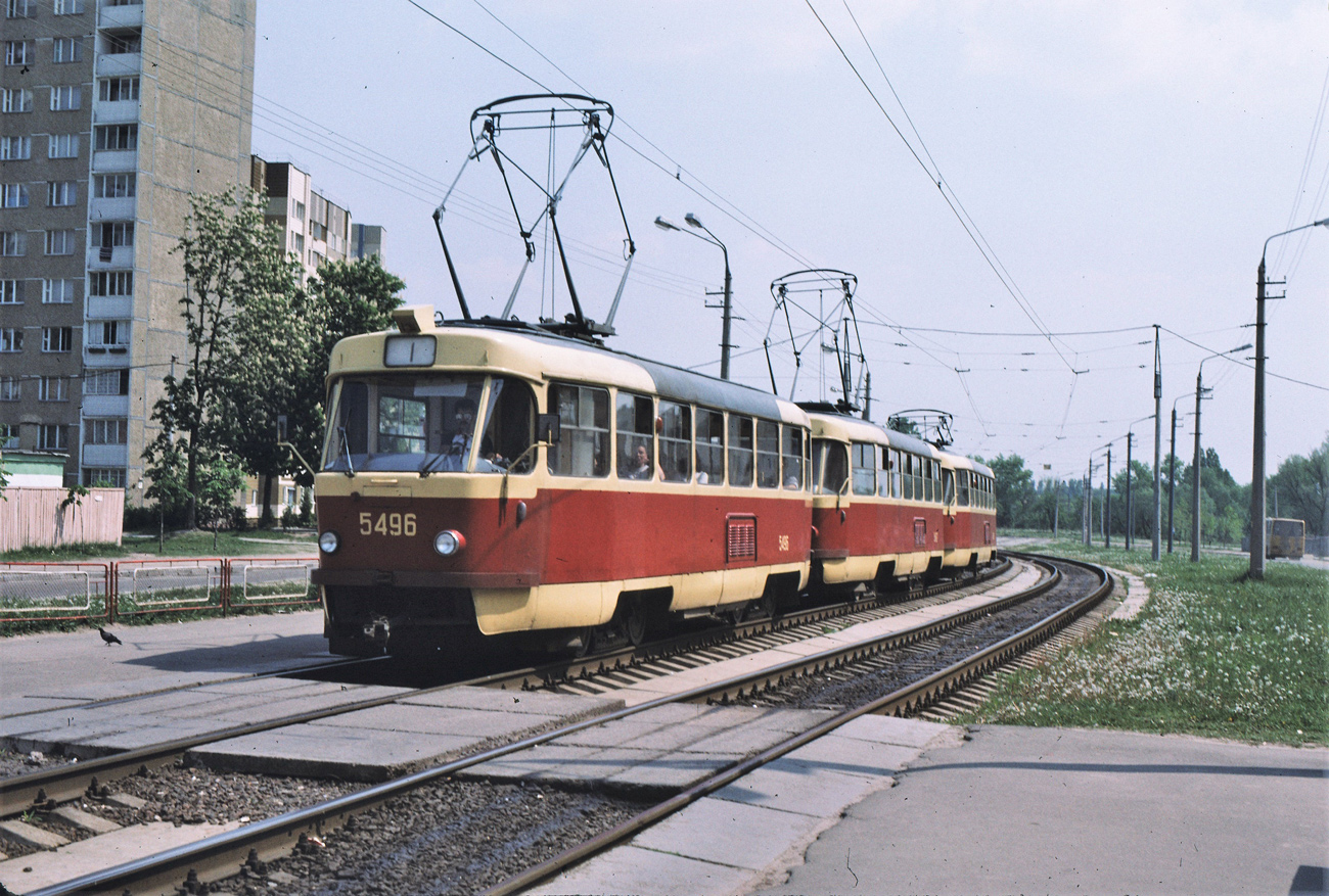 Киев, Tatra T3SU № 5496; Киев — Исторические фотографии