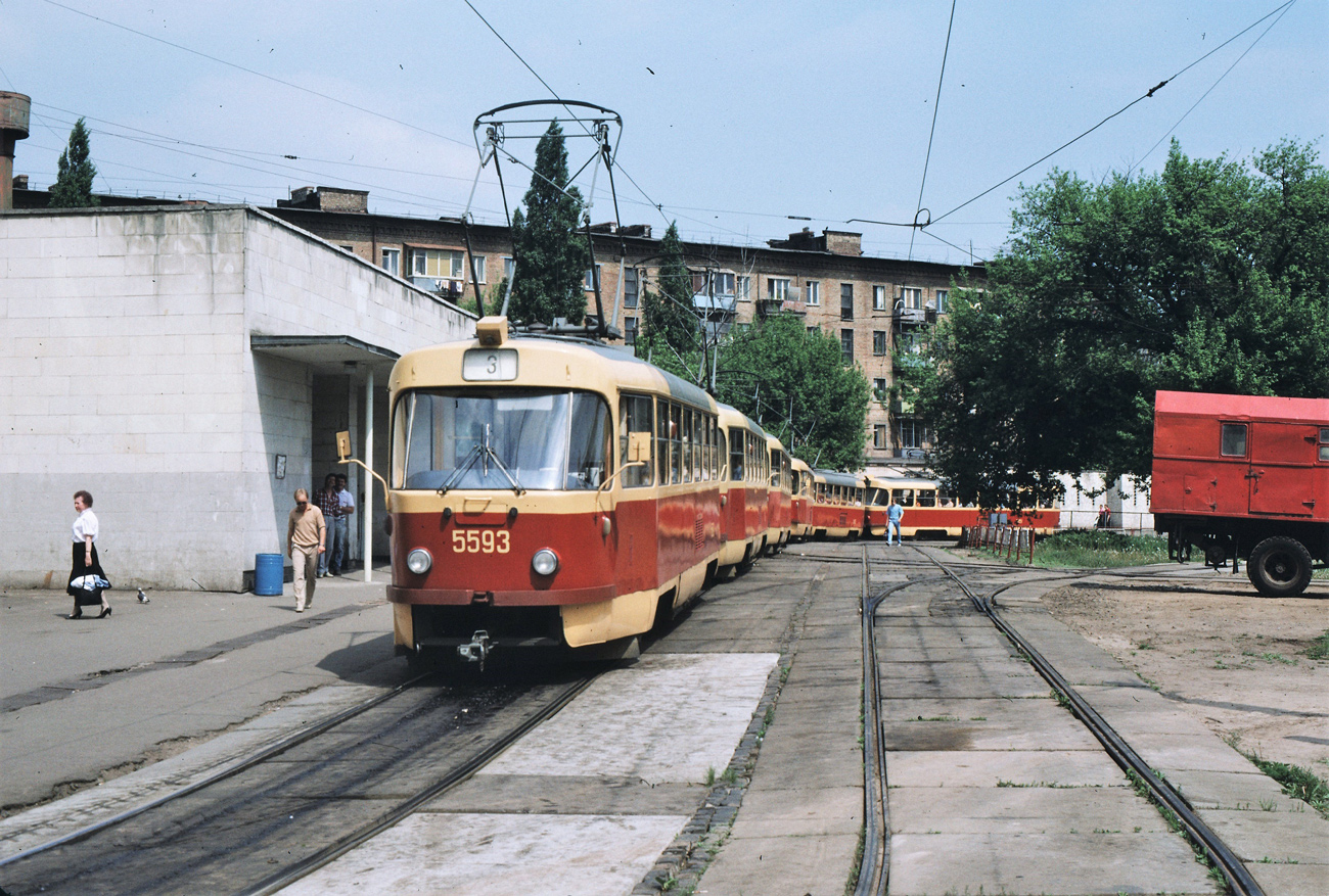Киев, Tatra T3SU № 5593; Киев — Исторические фотографии