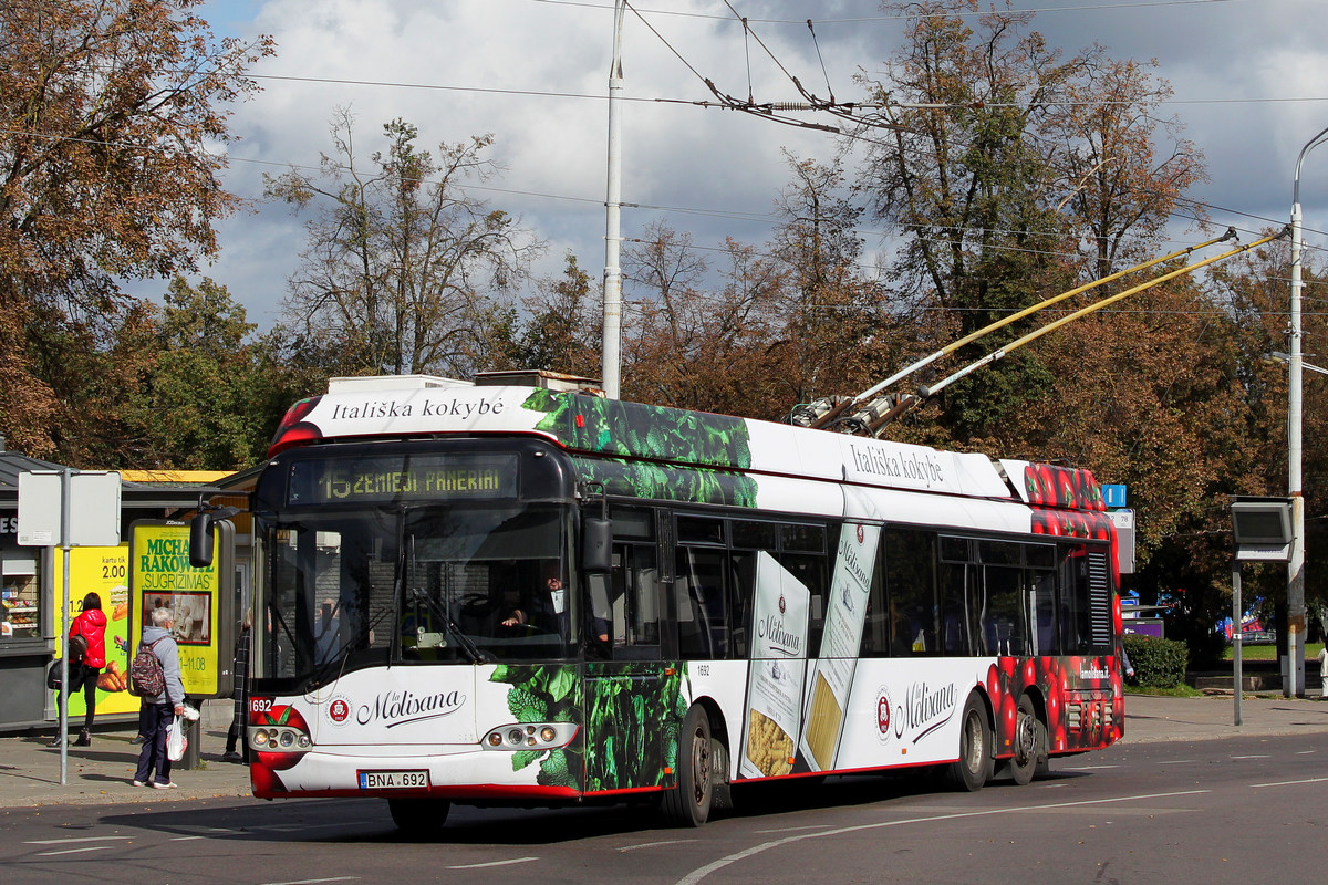 Vilnius, Solaris Trollino II 15 AC — 1692; Vilnius — Planned service disruptions (detours)