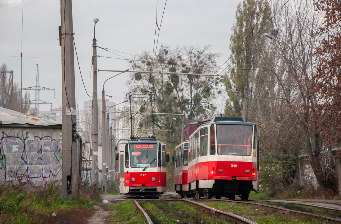 Киев, Tatra T6A5 № 316