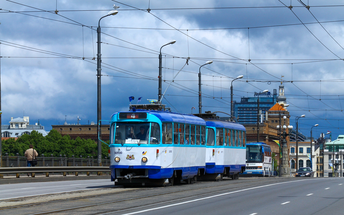 Рига, Tatra T3A № 30100; Рига, Tatra T3A № 30111