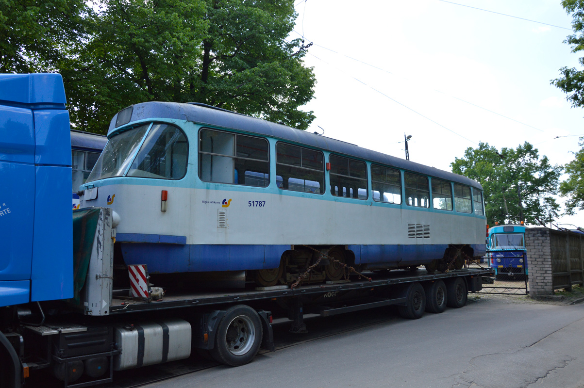 Рига, Tatra T3A № 51787; Рига — Транспортировка ПС