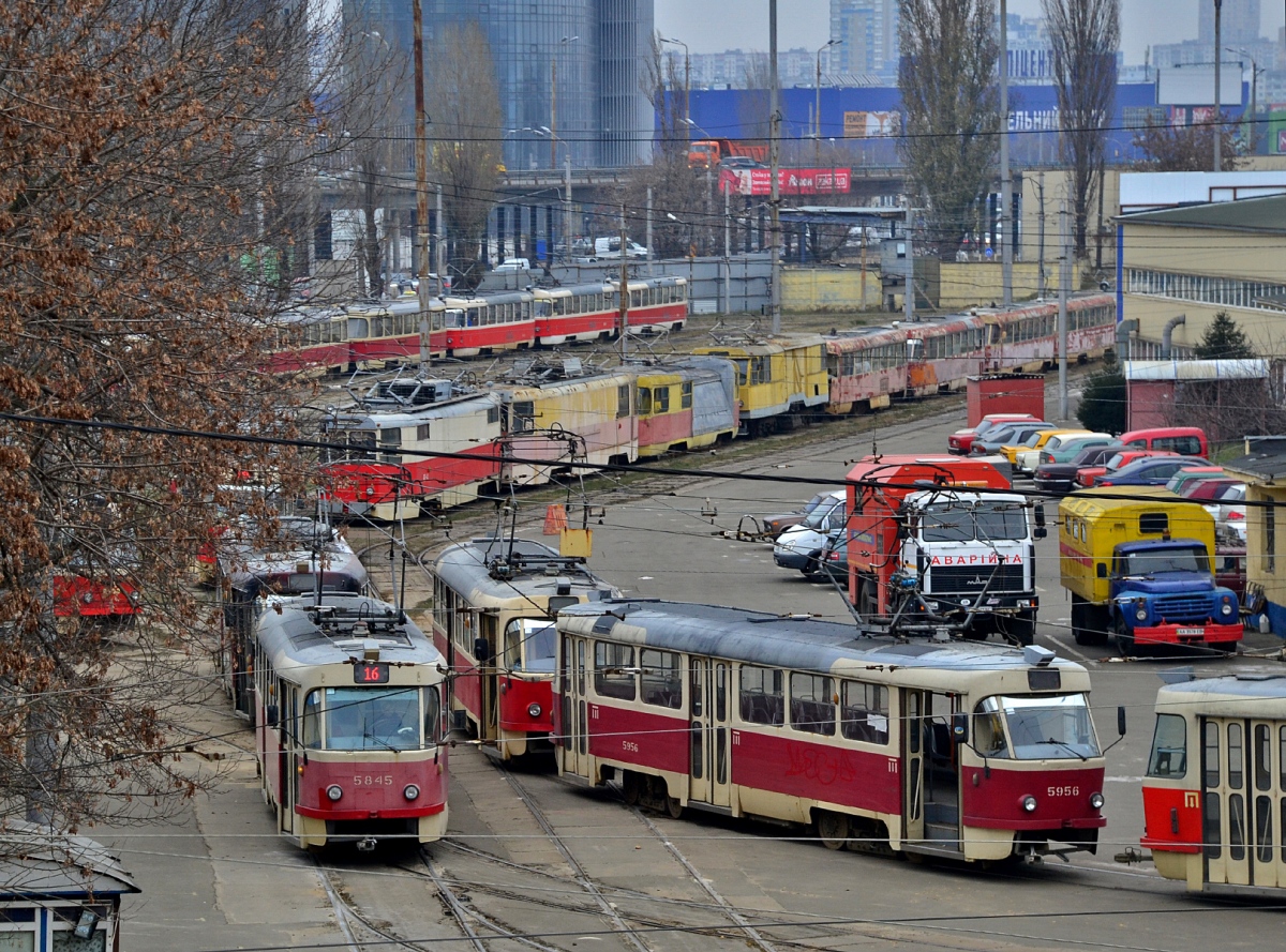 Киев, Tatra T3SU № 5845; Киев, Tatra T3SU № 5956