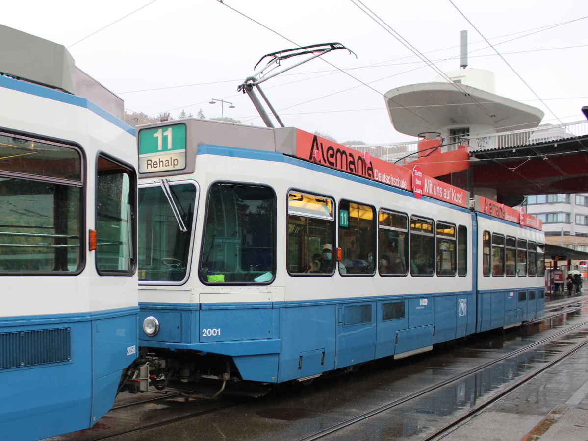 Zurich, SWS/SWP/BBC Be 4/6 "Tram 2000" Br. 2001