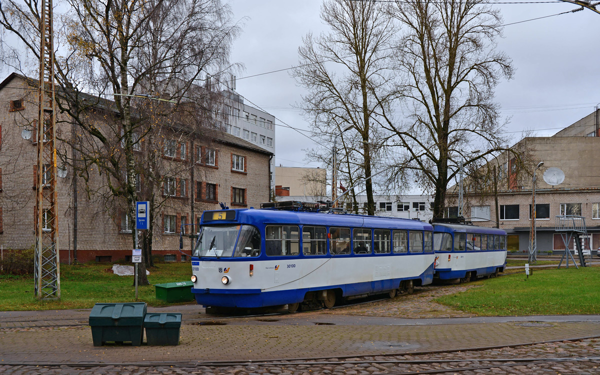 Рига, Tatra T3A № 30100; Рига, Tatra T3A № 30111