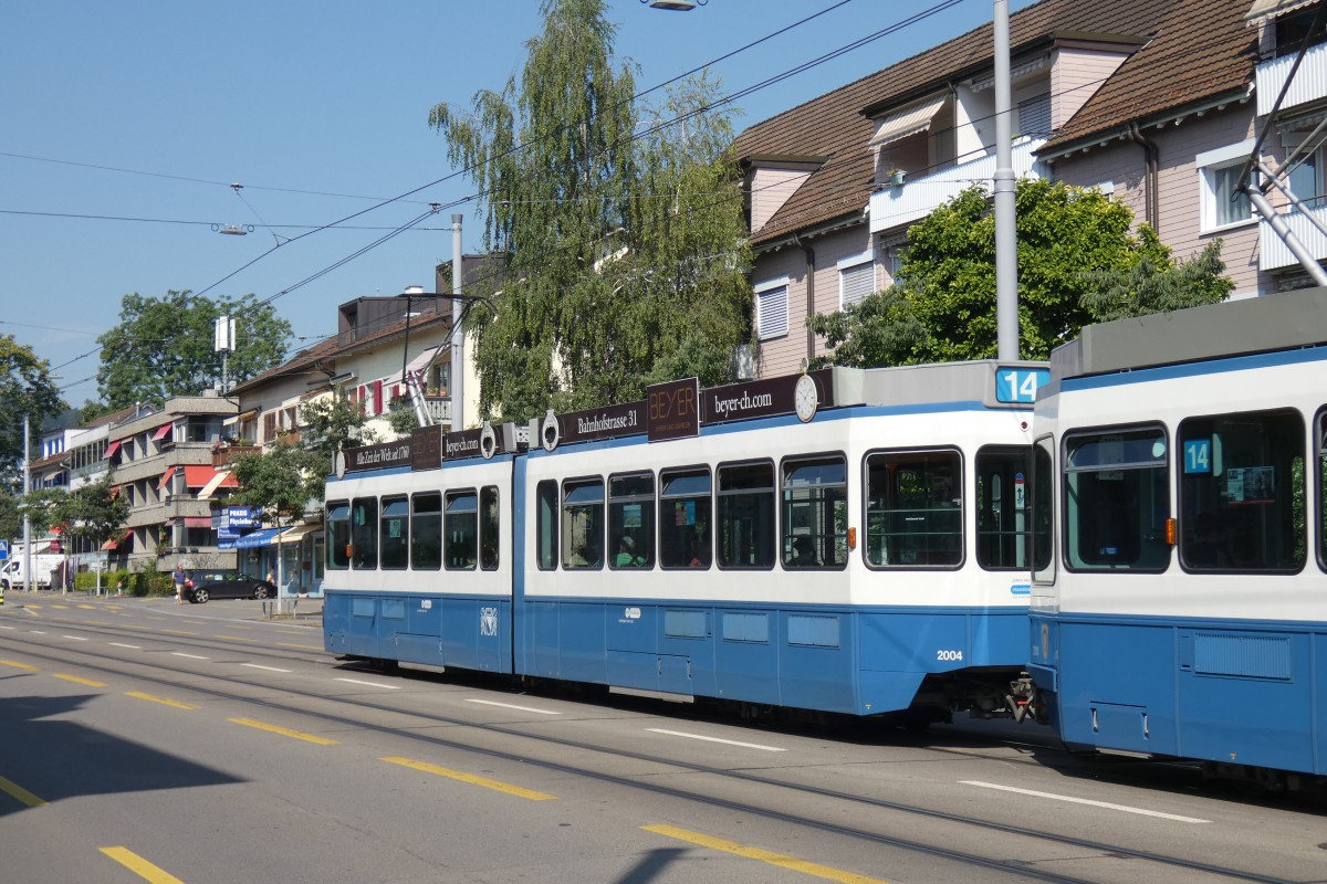 Цюрих, SWS/SWP/BBC Be 4/6 "Tram 2000" № 2004