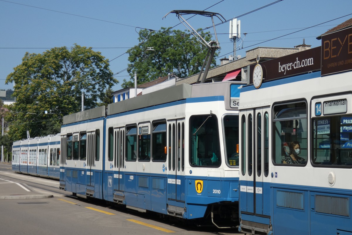 Цюрих, SWS/SWP/BBC Be 4/6 "Tram 2000" № 2010