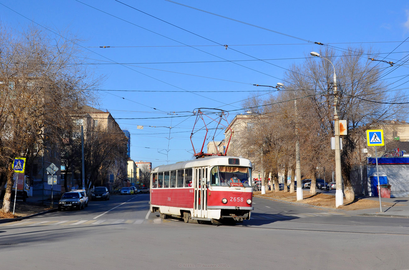 Волгоград, Tatra T3SU (двухдверная) № 2658