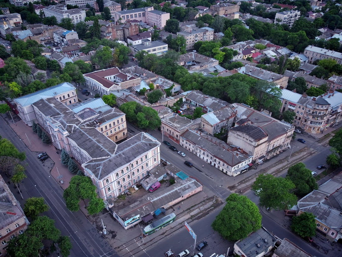 Одесса — Электротранспорт Одессы с высоты