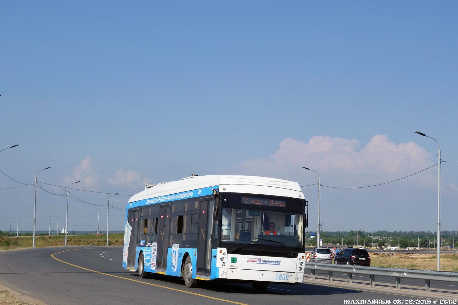 Крымский троллейбус, Тролза-5265.03 «Мегаполис» № 2809; Крымский троллейбус — Движение троллейбусов без КС (автономный ход)