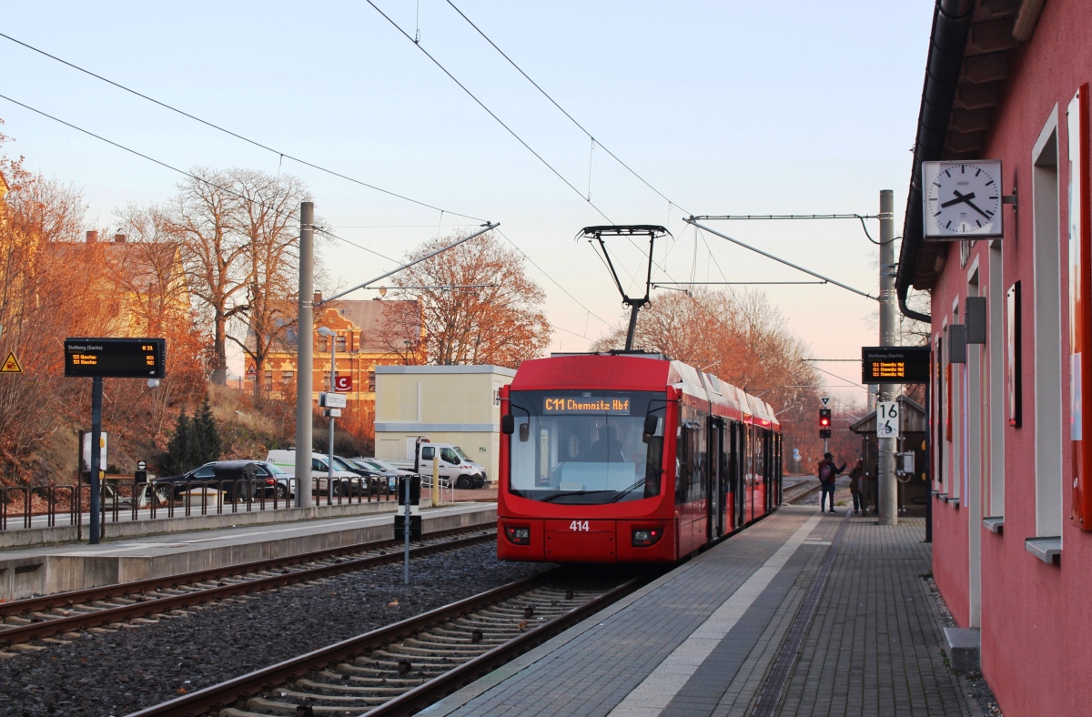 Хемниц, Bombardier 6NGT-LDZ № 414; Хемниц — Трамвайно-железнодорожная система «Хемницер Модель»