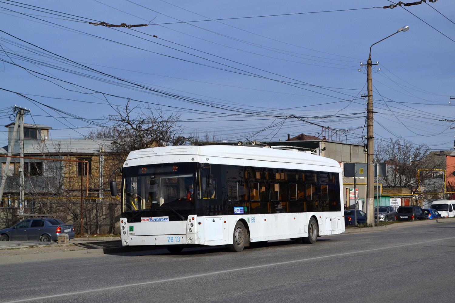 Крымский троллейбус, Тролза-5265.03 «Мегаполис» № 2813; Крымский троллейбус — Движение троллейбусов без КС (автономный ход) Крымский троллейбус, Тролза-5265.03 «Мегаполис» № 2813; Крымский троллейбус — Движение троллейбусов без КС (автономный ход)